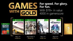 For Honor és Forza Horizon 2 a Games With Gold augusztusi játékai között